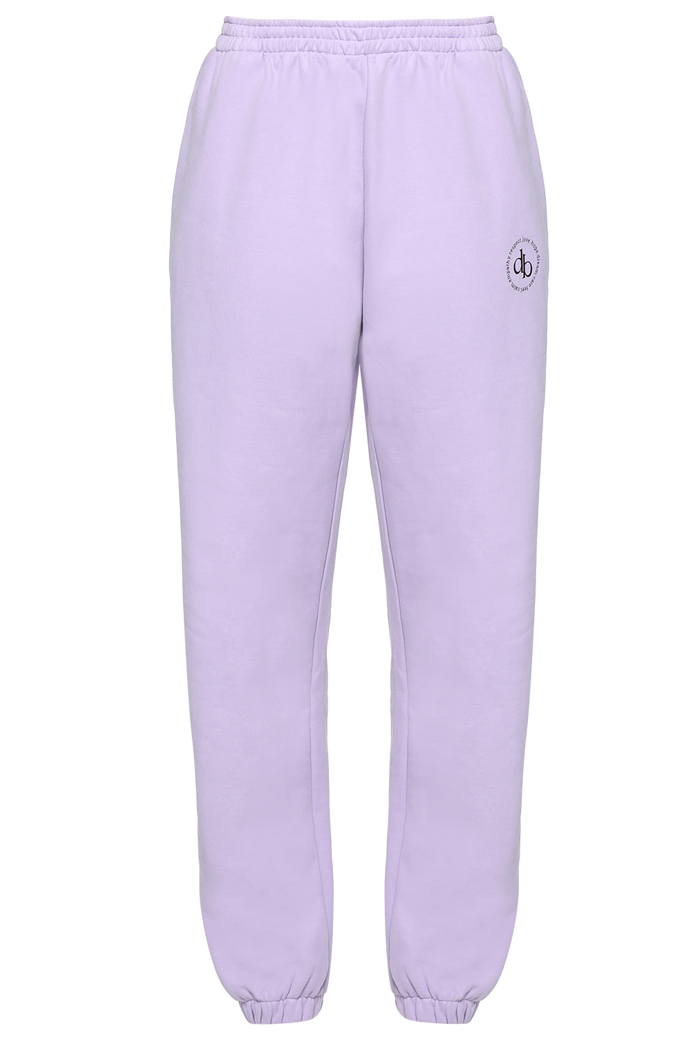 lilac track pants