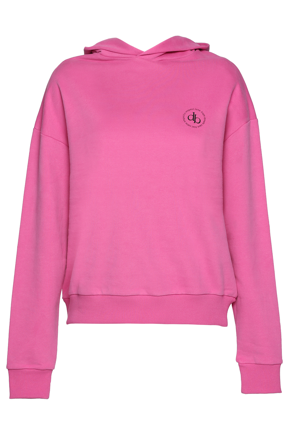 Sweatshirt Pembe Kapüşonlu Basic Sweatshirt