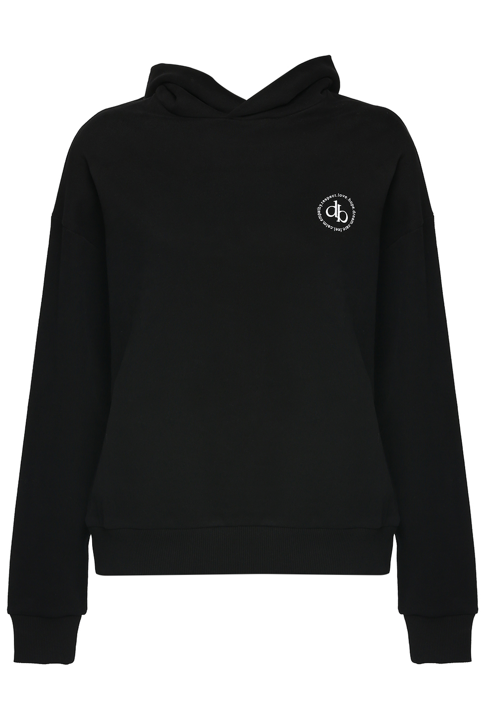Sweatshirt Siyah Kapüşonlu Basic Sweatshirt