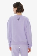 Sweatshirt Lila Bisiklet Yaka Basic Sweatshirt