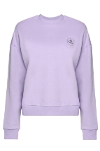 Sweatshirt Lila Bisiklet Yaka Basic Sweatshirt