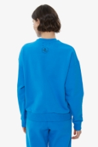 Sweatshirt Mavi Bisiklet Yaka Basic Sweatshirt