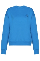 Sweatshirt Mavi Bisiklet Yaka Basic Sweatshirt