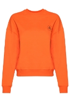 Sweatshirt Turuncu Bisiklet Yaka Basic Sweatshirt