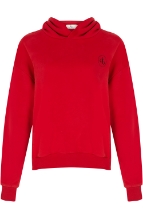 Sweatshirt Kırmızı Kapüşonlu Basic Sweatshirt