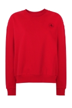 Sweatshirt Kırmızı Bisiklet Yaka Basic Sweatshirt