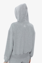 Sweatshirt Gri Kapüşonlu Basic Sweatshirt