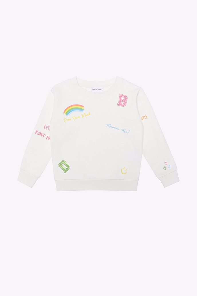Sweatshirt Çoklu Baskılı Sweatshirt