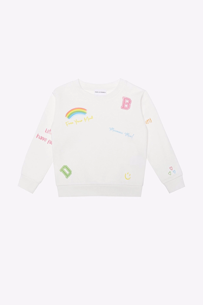 Sweatshirt Çoklu Baskılı Sweatshirt