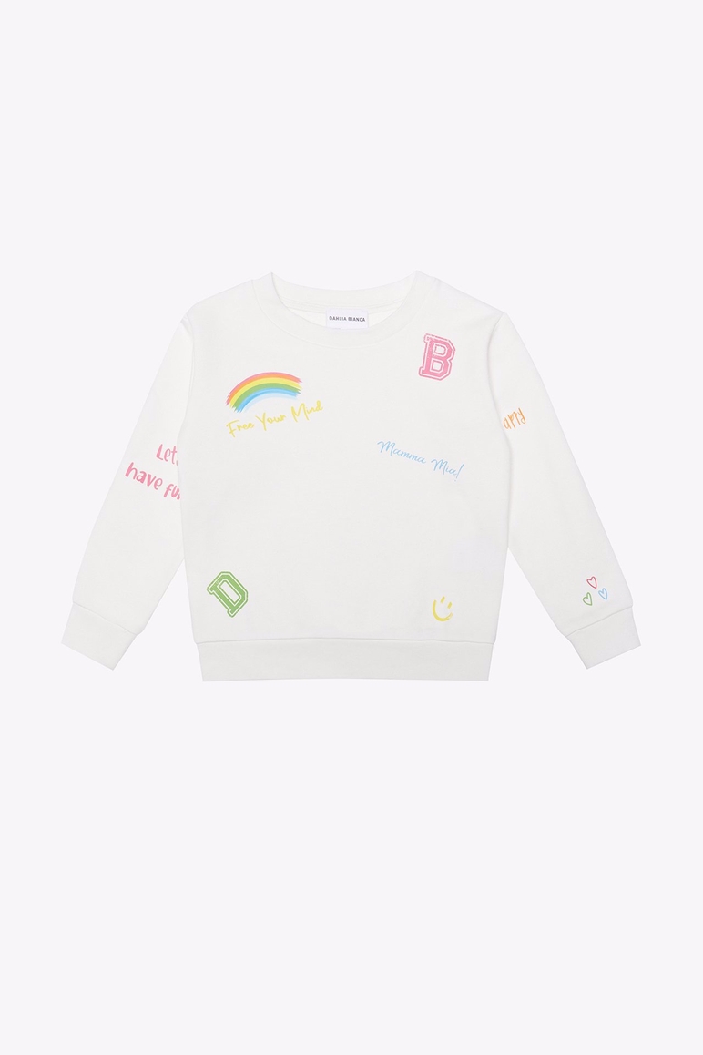 Sweatshirt Çoklu Baskılı Sweatshirt
